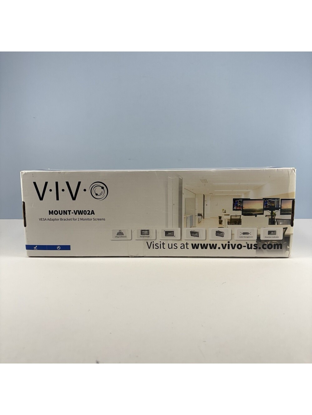 New VIVO Dual VESA Bracket Adapter for 2 Monitor Screens MOUNT-VW02A